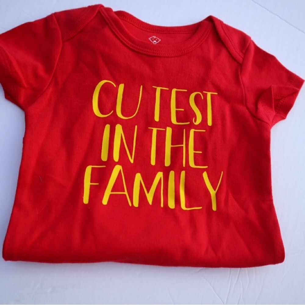 Print on baby onesie- cutest in the family